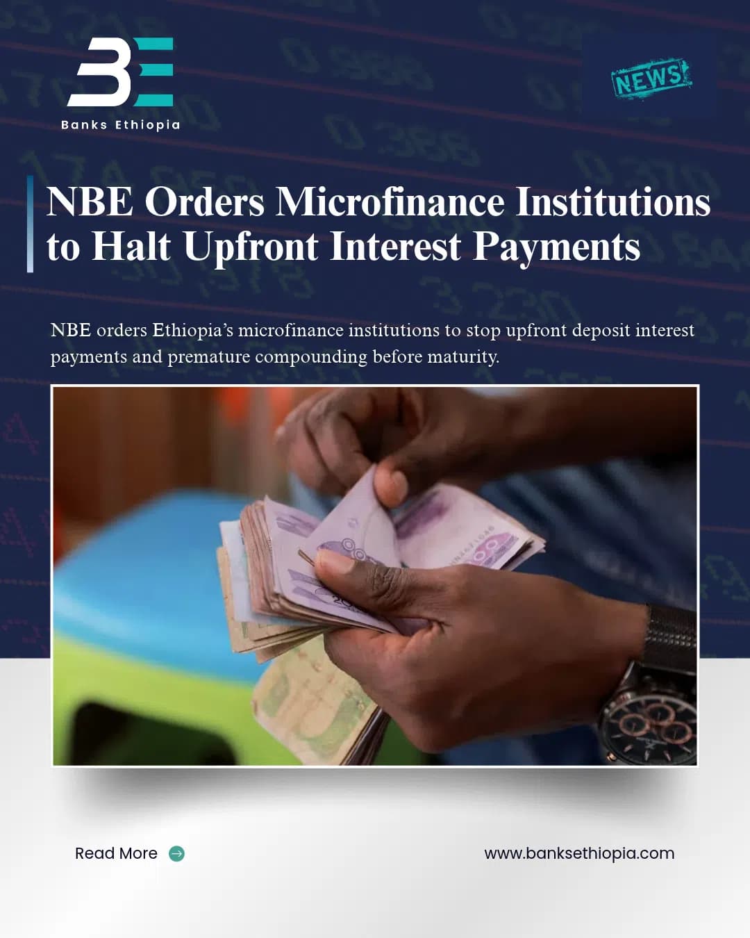 NBE Orders Microfinance Institutions to Halt Upfront Interest Payments