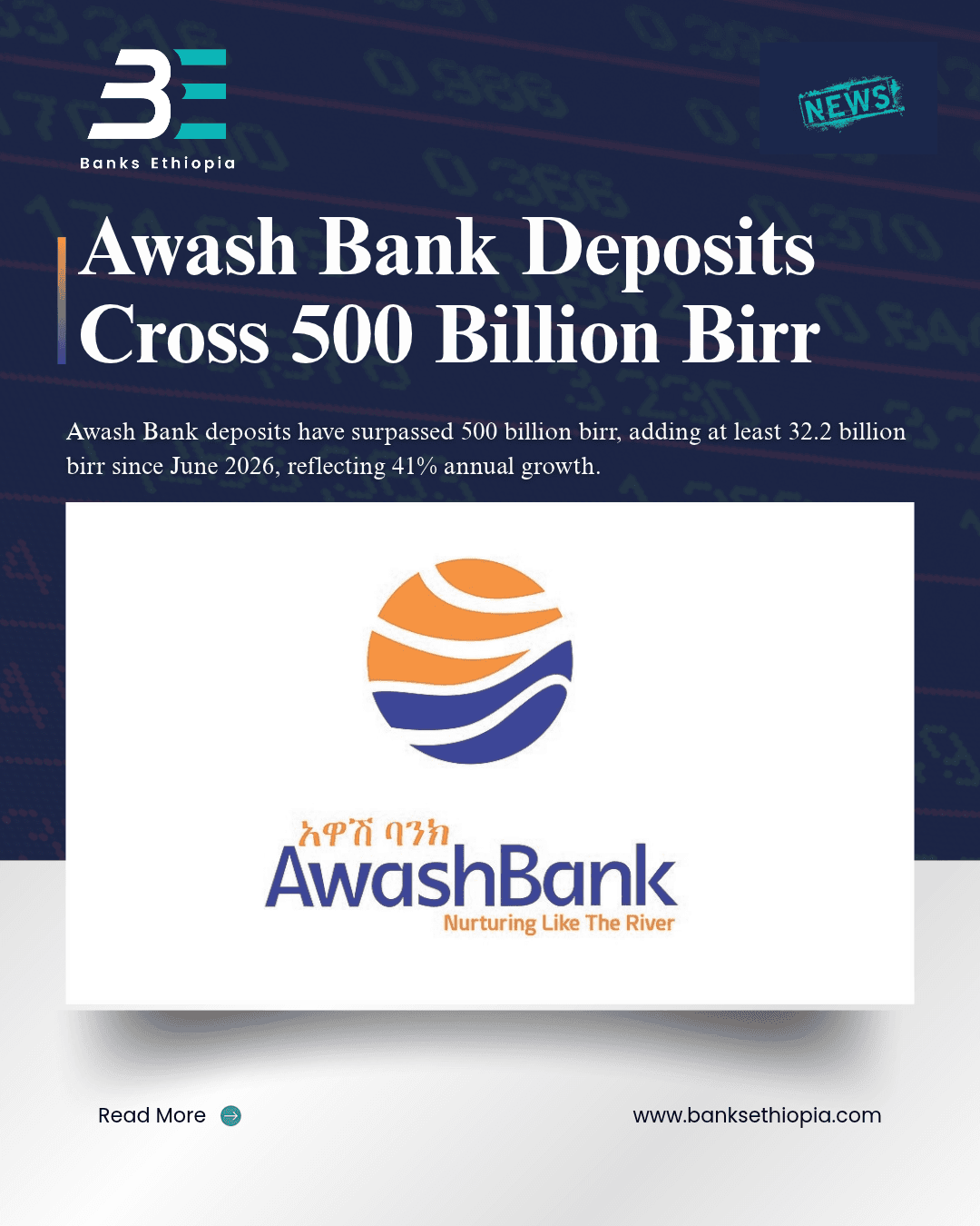 Awash Bank Deposits Cross 500 Billion Birr